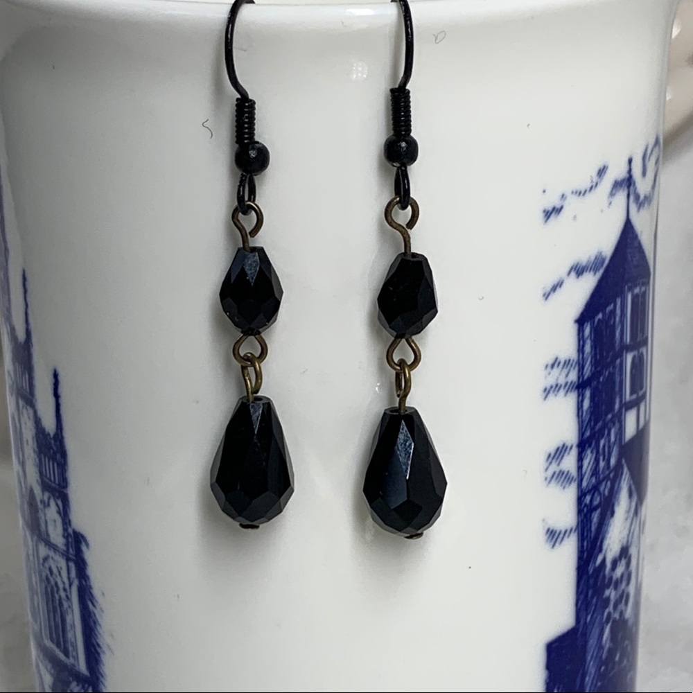 Black Tears Earrings